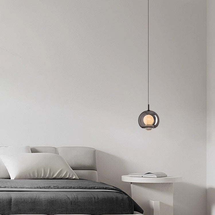 Moderne Glas Globus Pendelleuchte