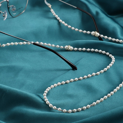 Elegante Perlen Brille Kette Karnz