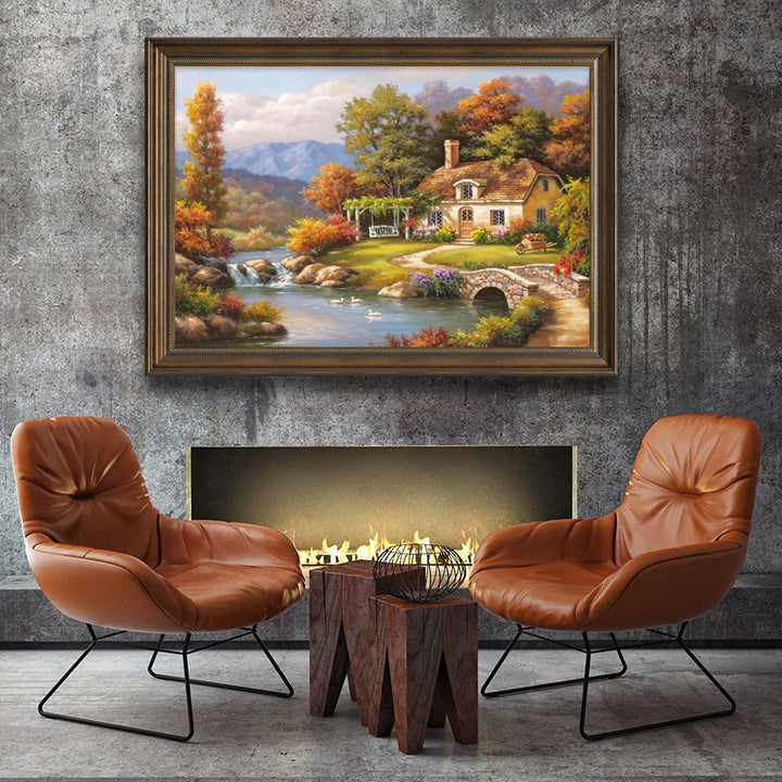Szenisches Landschaft Kunstwerk