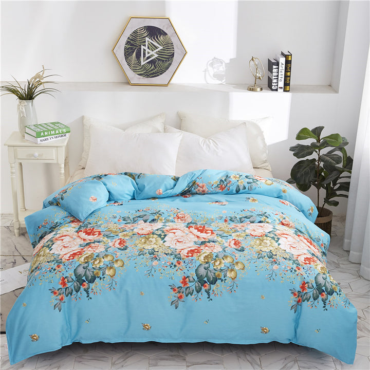 Elegantes Blumendesign Bettwäsche Set