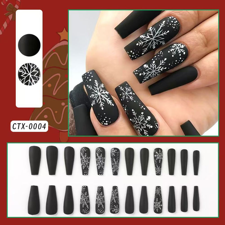 Festliches Urlaubs-Themen Press-On Nail Set Karnz