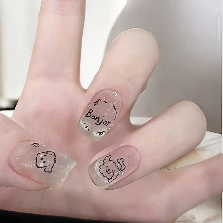Trendige Press-On Nagelkunst Set Karnz