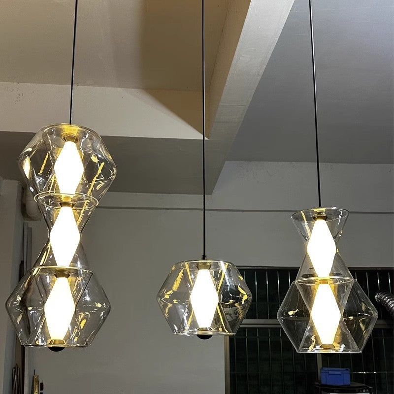 Künstlerische Glas Pendelleuchte