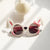Damen verspielte Hasen-Sonnenbrille Karnz