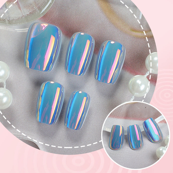 Iridescent Nail Art Press-On Set