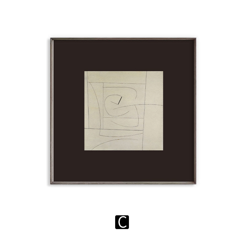 Abstrakte geometrische gerahmte Kunst