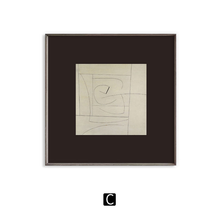 Abstrakte geometrische gerahmte Kunst