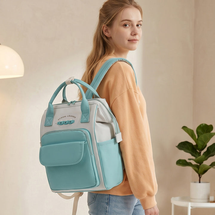 Stylischer Mehrfach-Taschen Rucksack Karnz