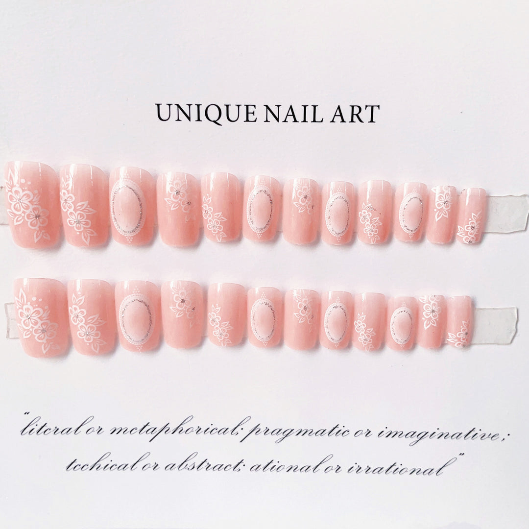 Floral Art Press-On Nagelset