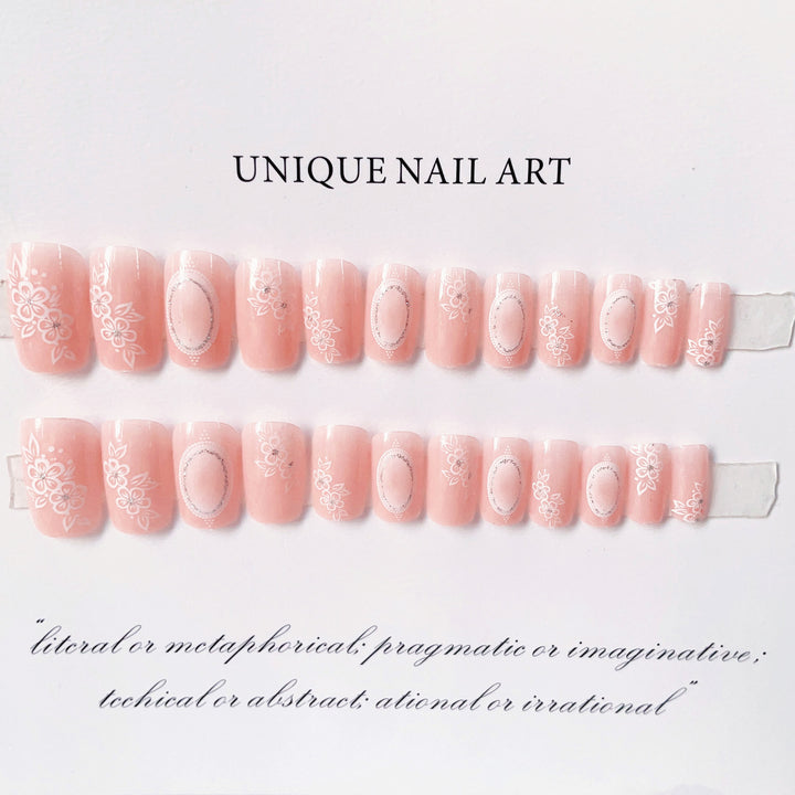 Floral Art Press-On Nagelset