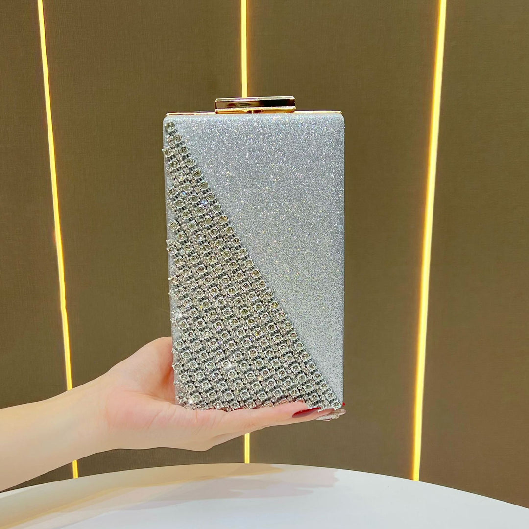 Kristallbesetzte Box-Clutch