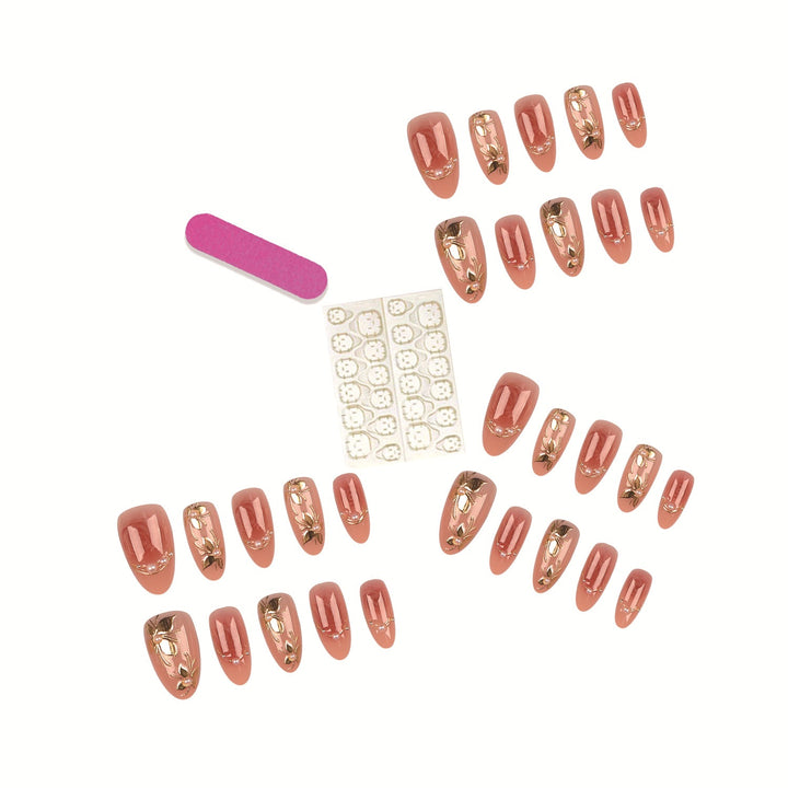 Dekorative Druck-On-Nagelspitzen Set  1790956226