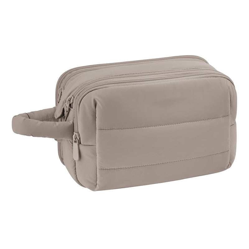 Kosmetik-Organizer Tasche mit Mehreren Fächern und Abnehmbarem Innenfach Karnz