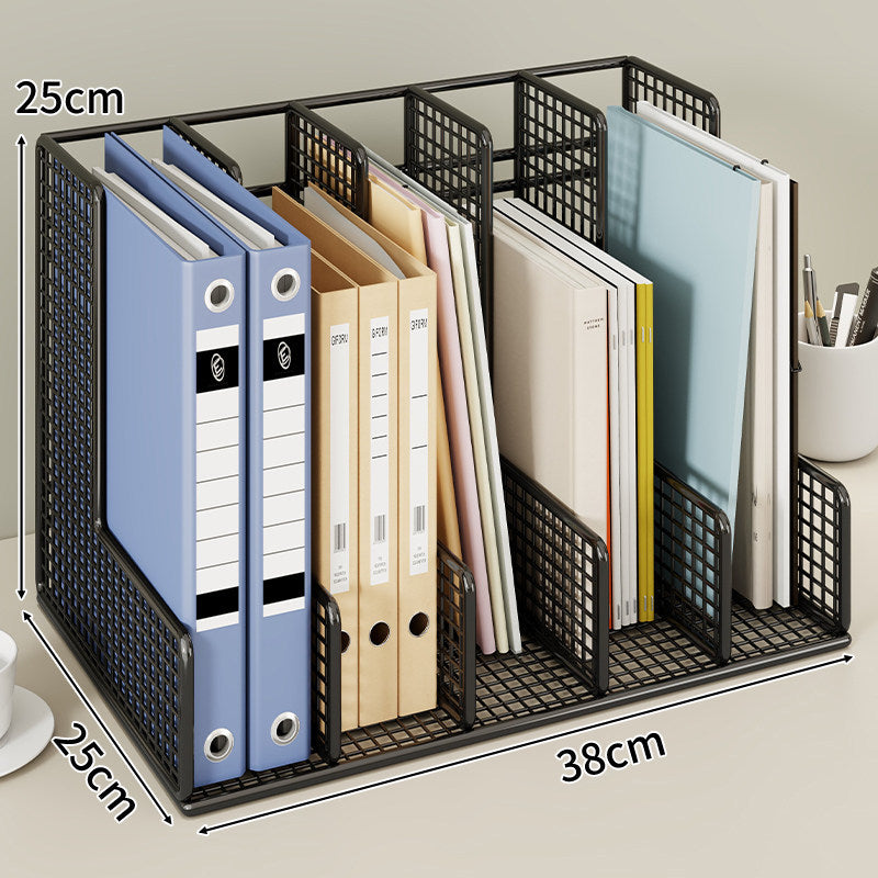 Modular Mesh-Schreibtisch-Datei- und Ordner-Organizer mit verstellbaren Trennwänden