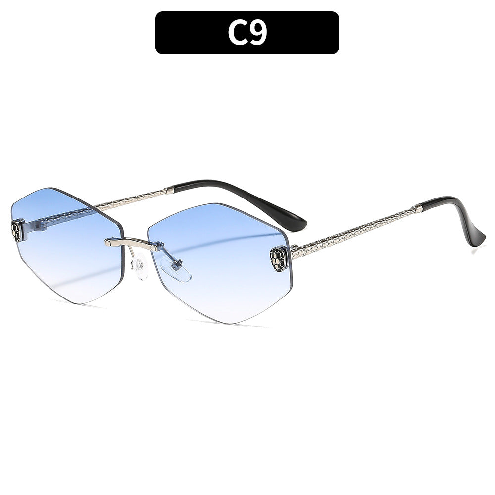 Künstlerische hexagonale Sonnenbrille
