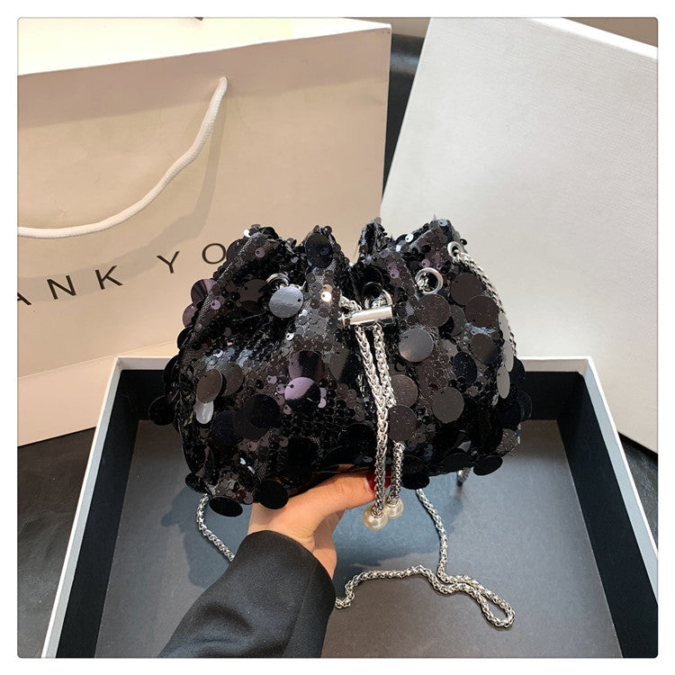 Funkelnde Pailletten Abend Clutch