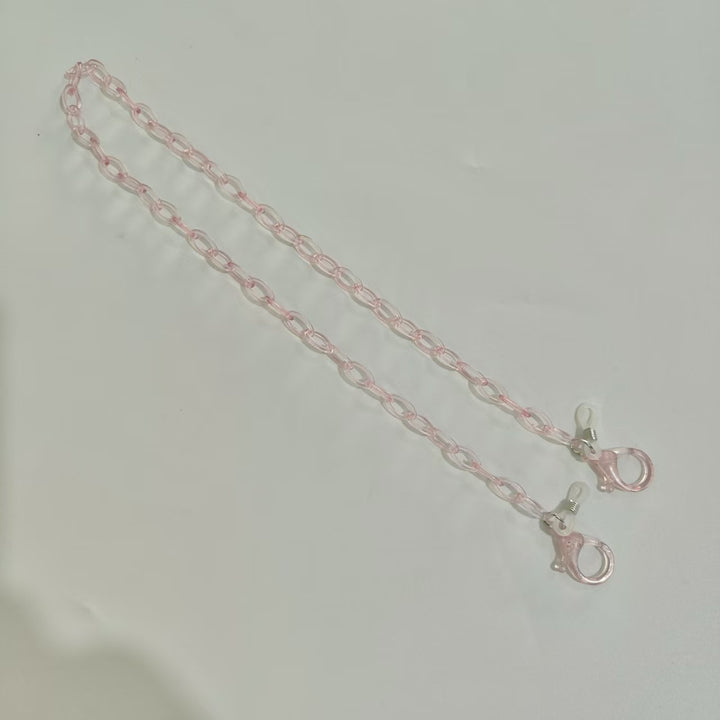 Handgemachte Brillenhalterkette Aus Transparentem Material Karnz