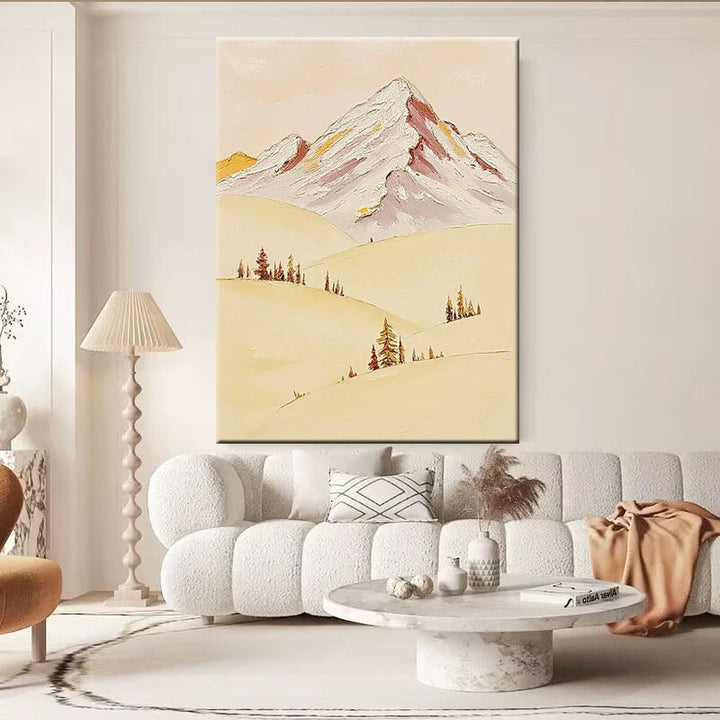 Berglandschaft Texturierte Leinwand Kunstwerk