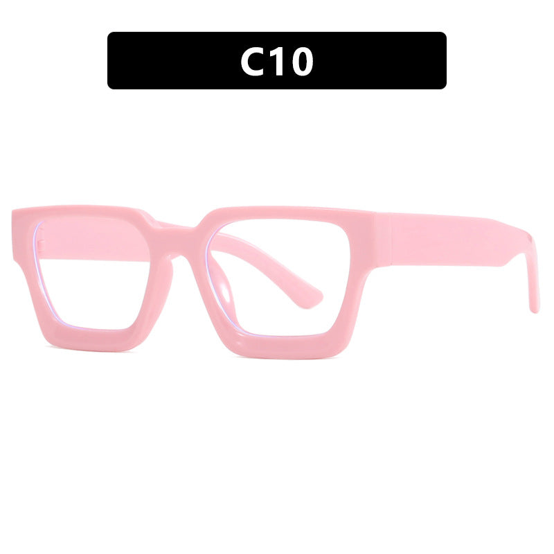 Damen modische quadratische Lesebrille mit transparenter Rahmenkonstruktion Karnz
