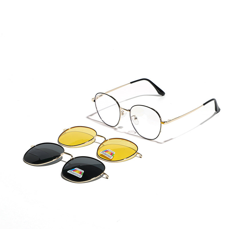 Damen modische Brille mit wechselbaren Gläsern Karnz