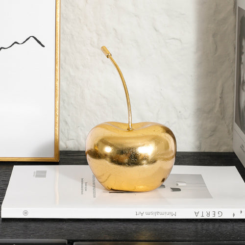 Dekorativer Goldapfel-Skulptur