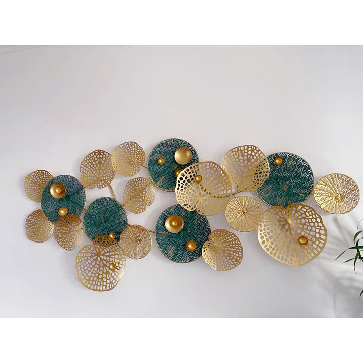 Abstrakte Floral Metall Wand Skulptur Karnz