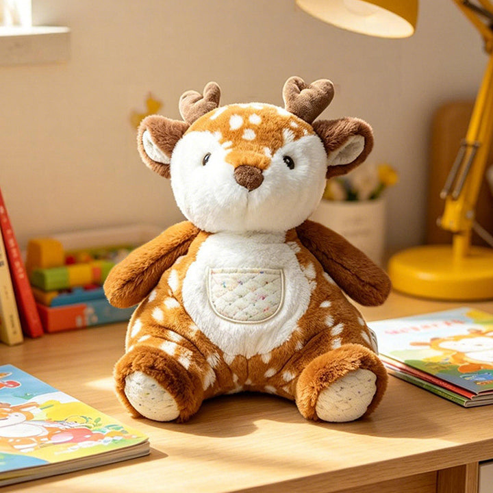 Plüsch Sit-Ready Welpen Kinderzimmer Begleiter mit gesteppter Fronttasche und Bohnenfüllung Boden Karnz