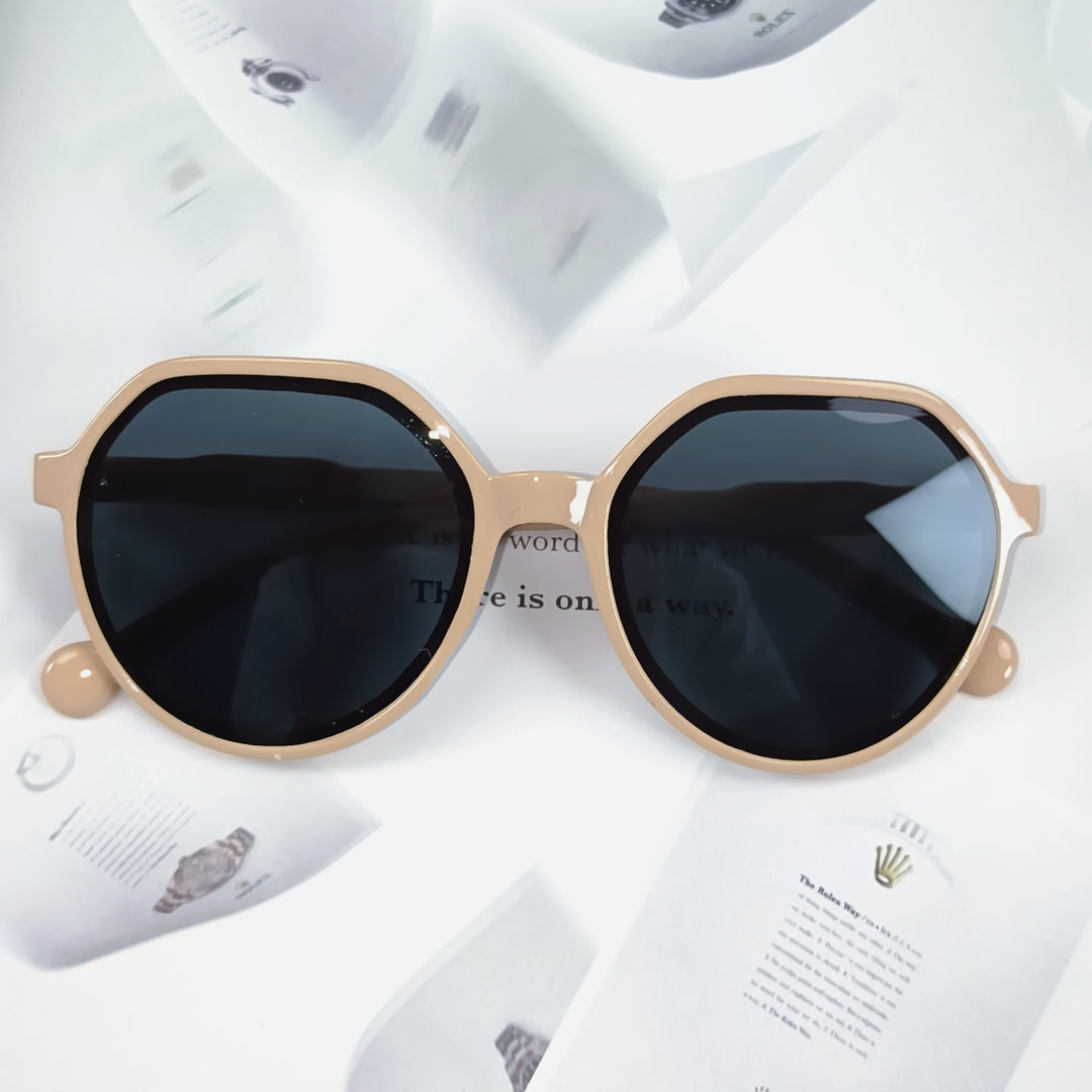 Damen Geometrische Sonnenbrille mit extravagantem Akzent Karnz