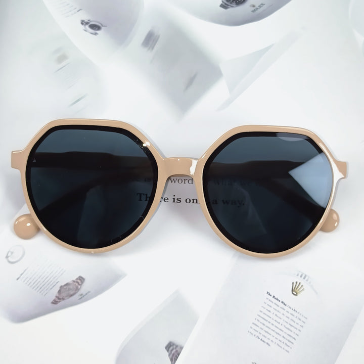 Damen Geometrische Sonnenbrille mit extravagantem Akzent Karnz