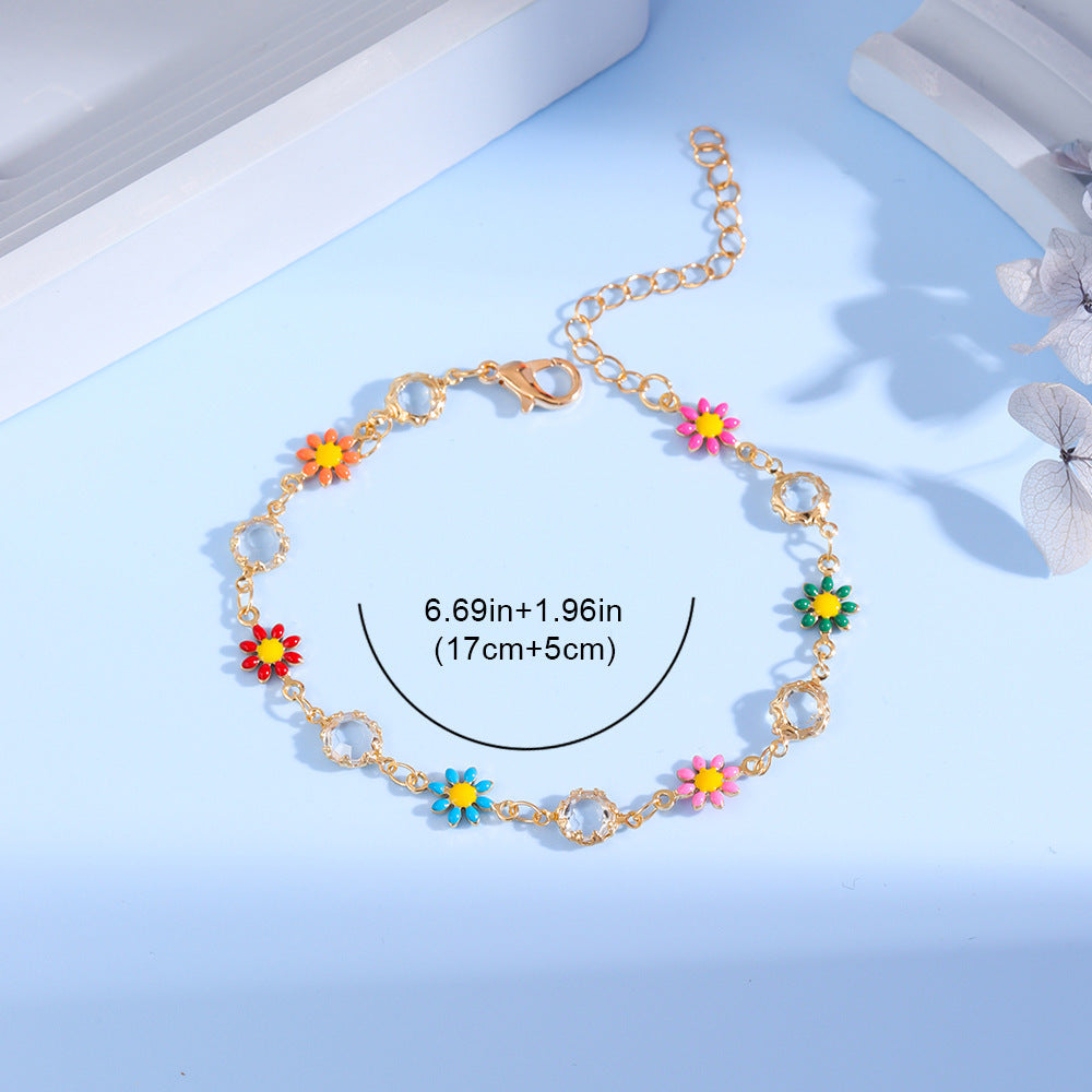 Floral Charm Bracelet Karnz