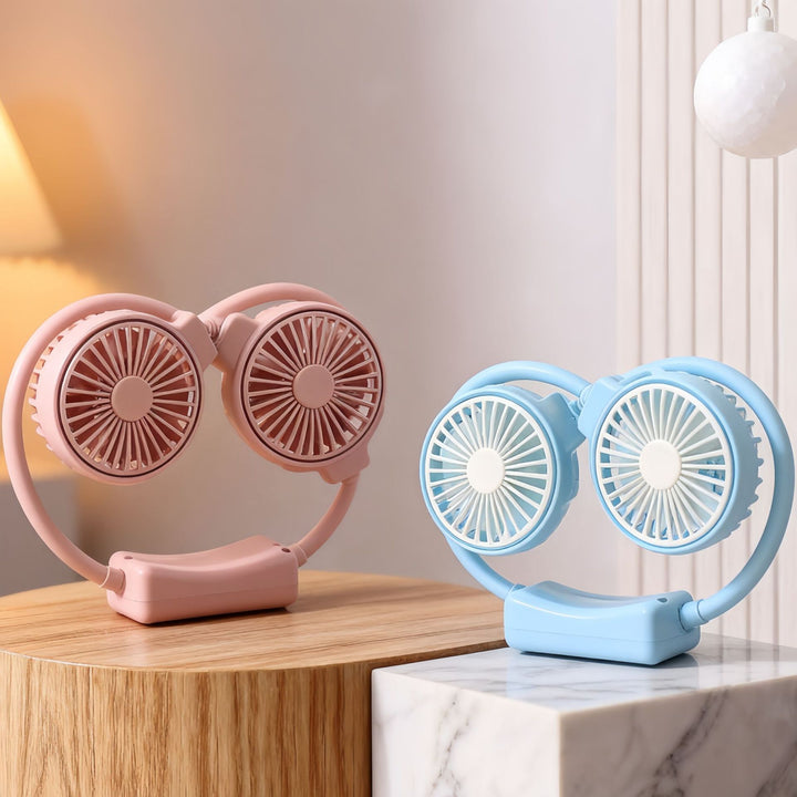 Damen Tragbarer Nackenventilator mit flexibler Struktur Karnz