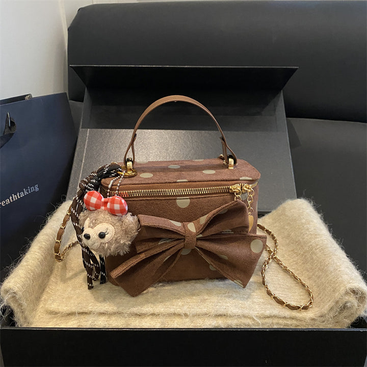 Verspielt Schleifenakzent Mini-Handtasche