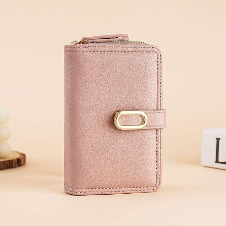 Elegante Leder Geldbörse mit Reißverschluss