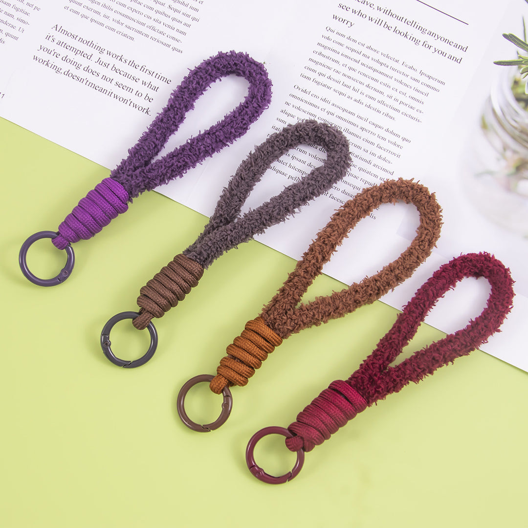 Texturierter Loop-Schlüsselanhänger Halter Karnz