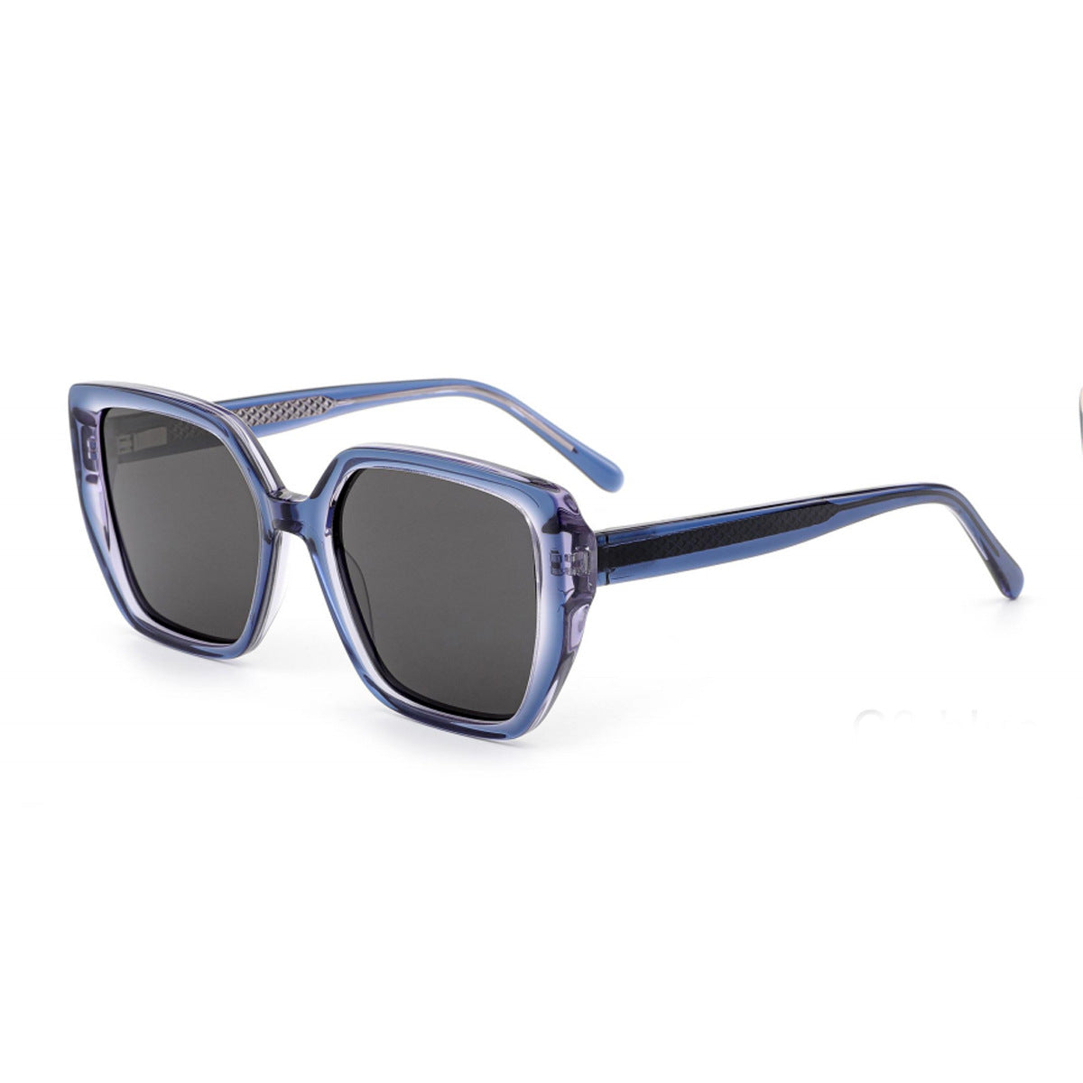 Damen Sonnenbrille mit modischem, facettenreichen Rahmen und UV-Schutz Karnz