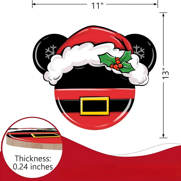 Dekoratives Holzschild mit Wintermotiven Karnz