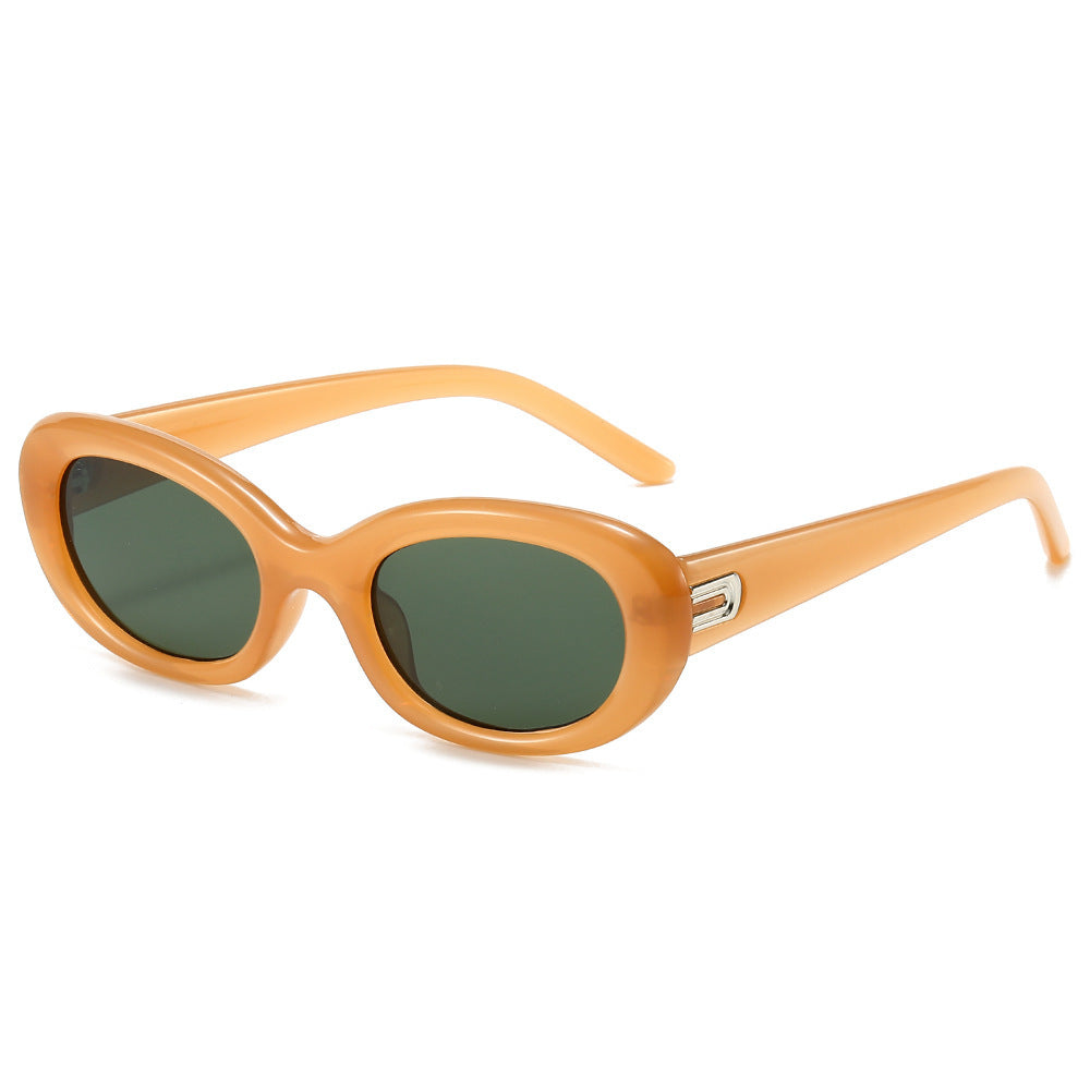 Chic Overgroße Oval Sonnenbrille Karnz