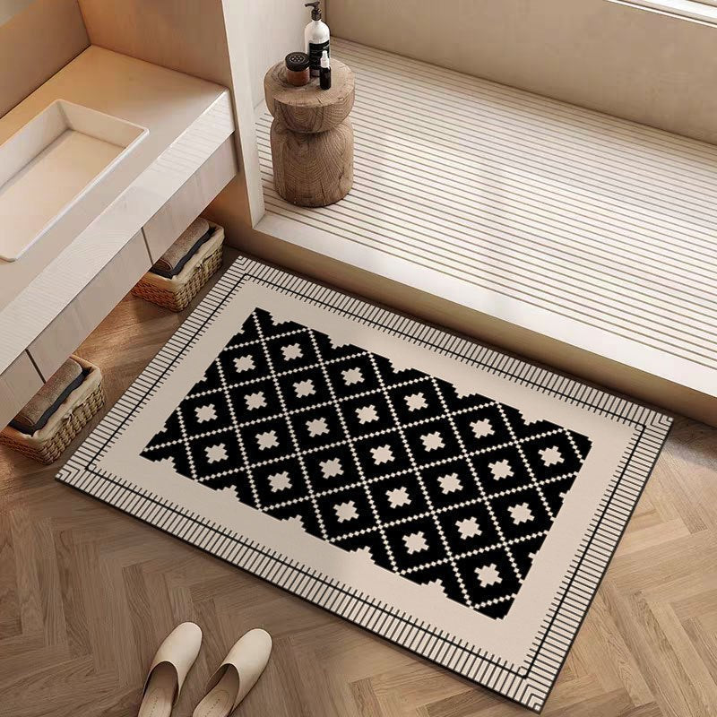 Modern geometrischer Bereichsteppich