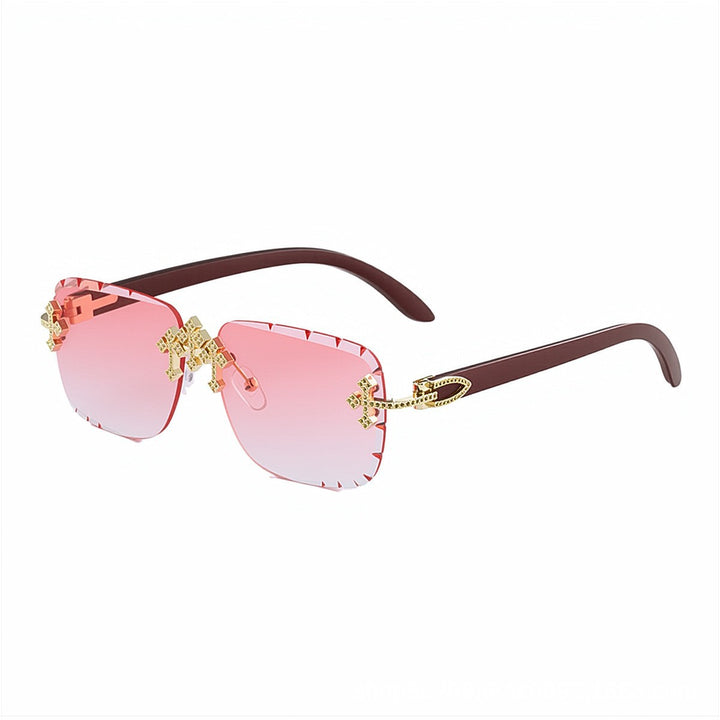 Elegante dekorative übergroße Sonnenbrille