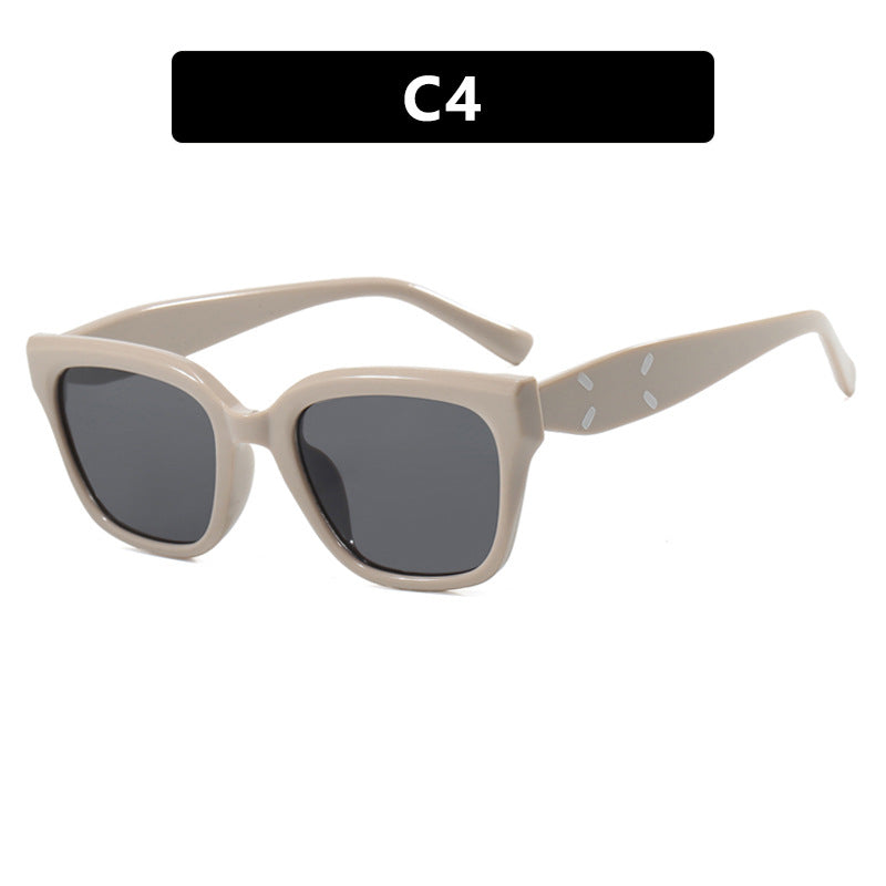 Damen modische quadratische Sonnenbrille mit UV-Schutz und elegantem Kunststoffrahmen Karnz