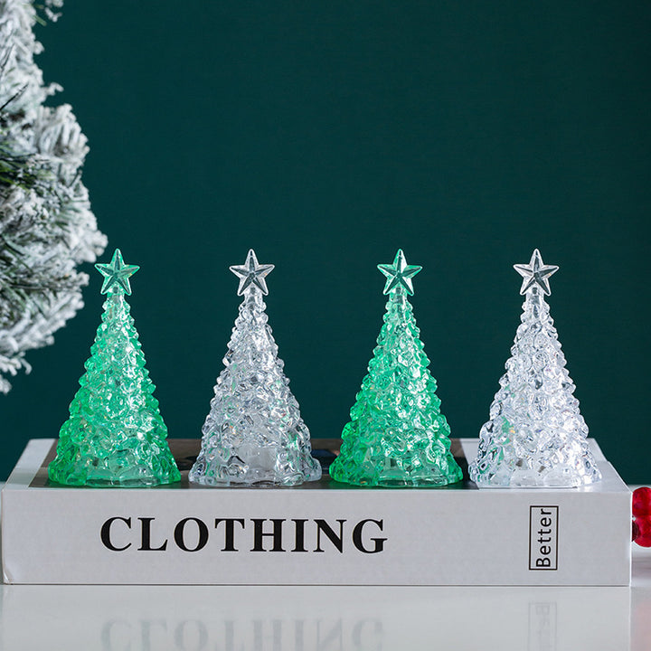 Glänzende LED Weihnachtsbaum Deko
