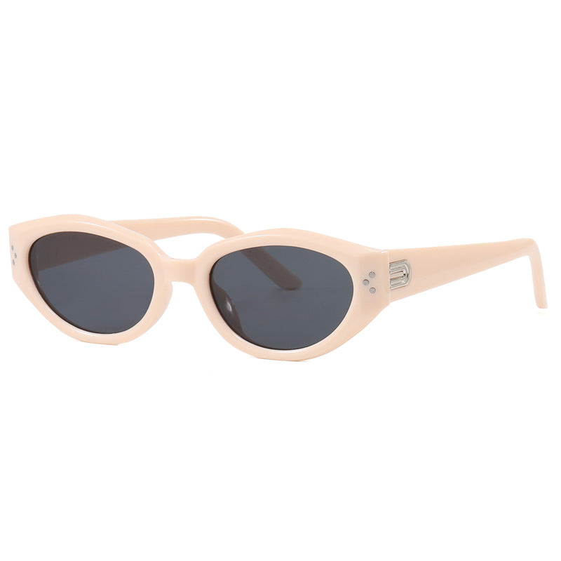 Damen modische Sonnenbrille mit animalischem Muster und stylishem Rahmen Karnz