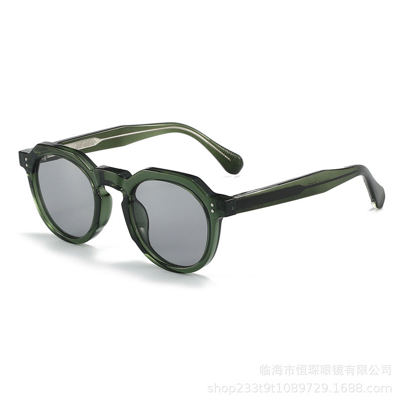 Damen stilvolle Sonnenbrille mit einzigartigem achteckigem Rahmen Karnz