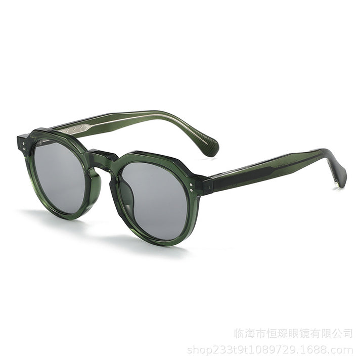 Damen stilvolle Sonnenbrille mit einzigartigem achteckigem Rahmen Karnz