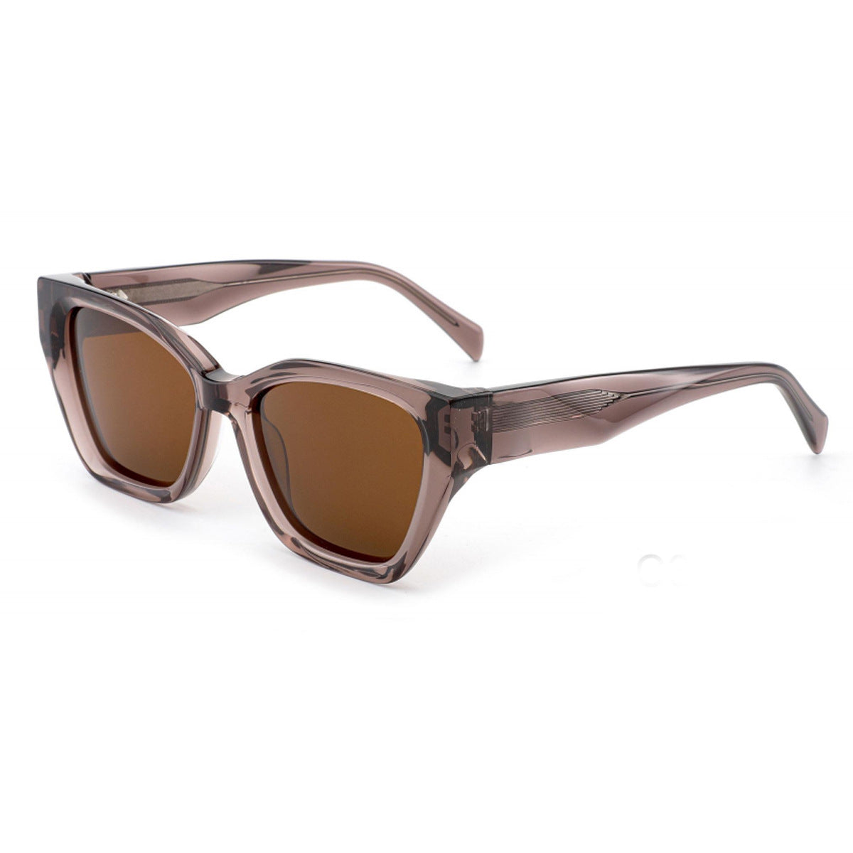 Damen stylische Sonnenbrille mit markantem Kunststoffrahmen Karnz
