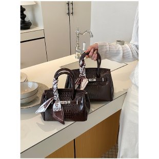 Elegante Krokodil-Prägung Handtasche Karnz