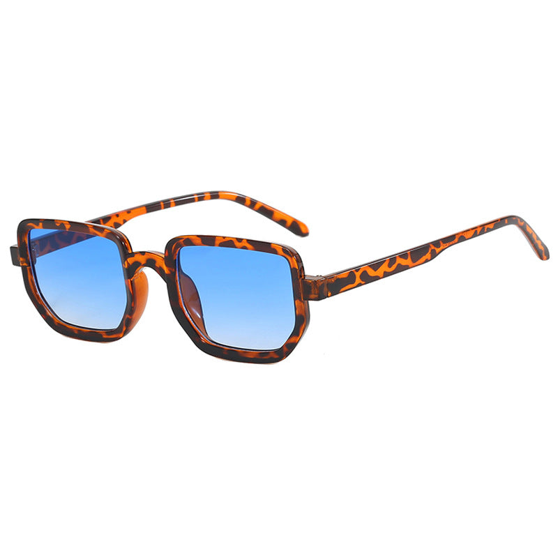 Damen geometrische Sonnenbrille mit modischem Rahmen und schützenden Gläsern Karnz
