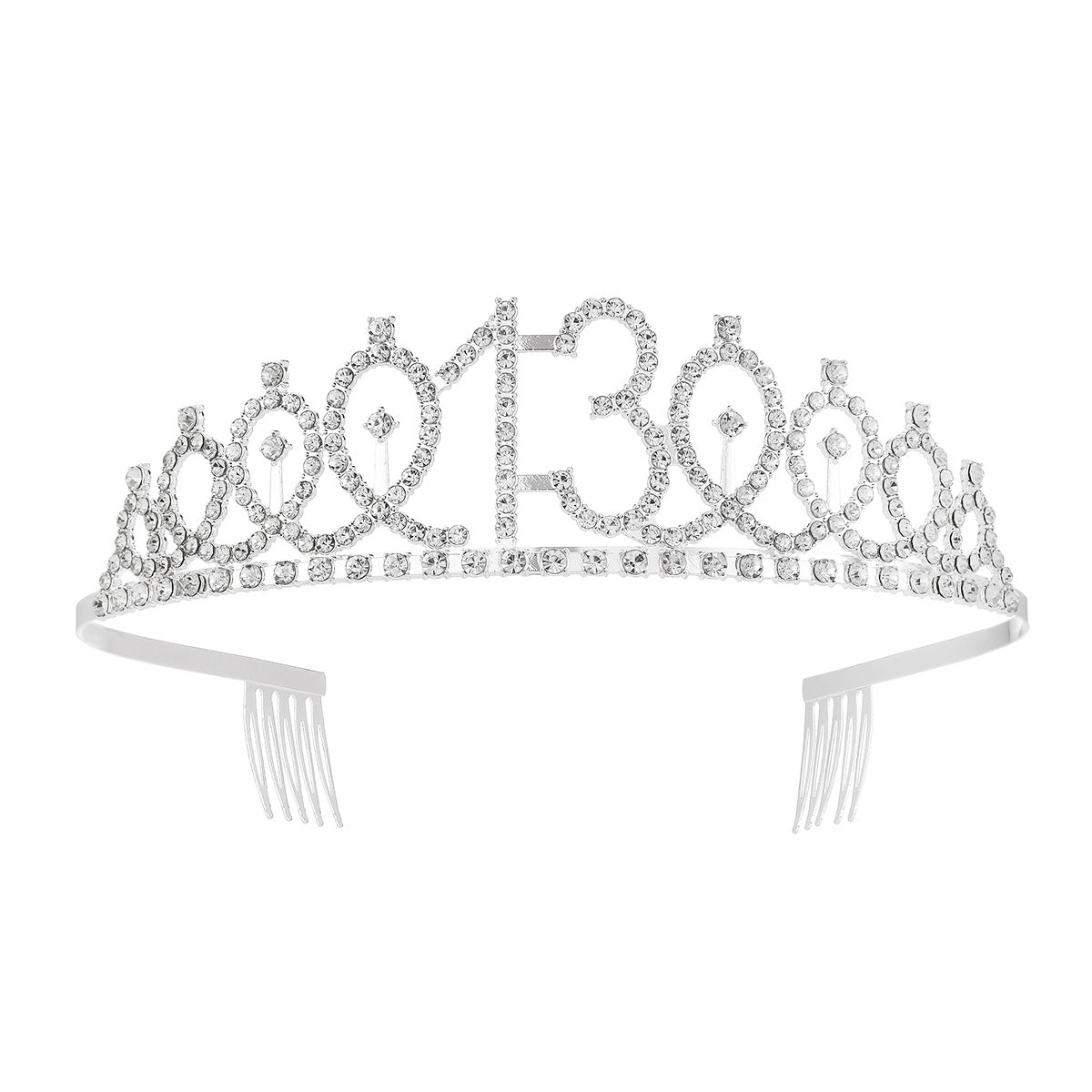 Damen Glitzernde Krone mit Swarovski-Steinen Karnz