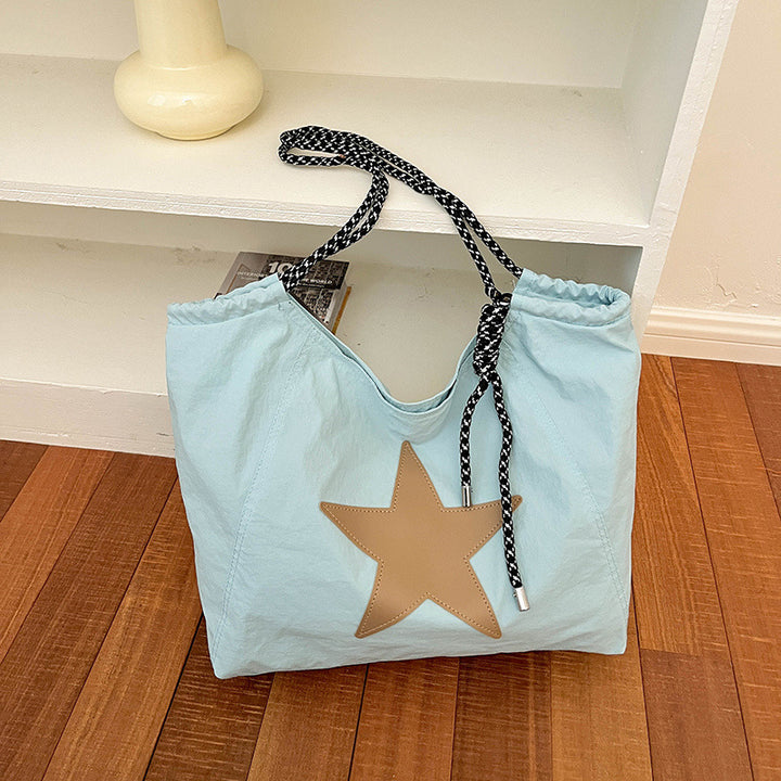 Lässige Zugband-Eimer-Tasche