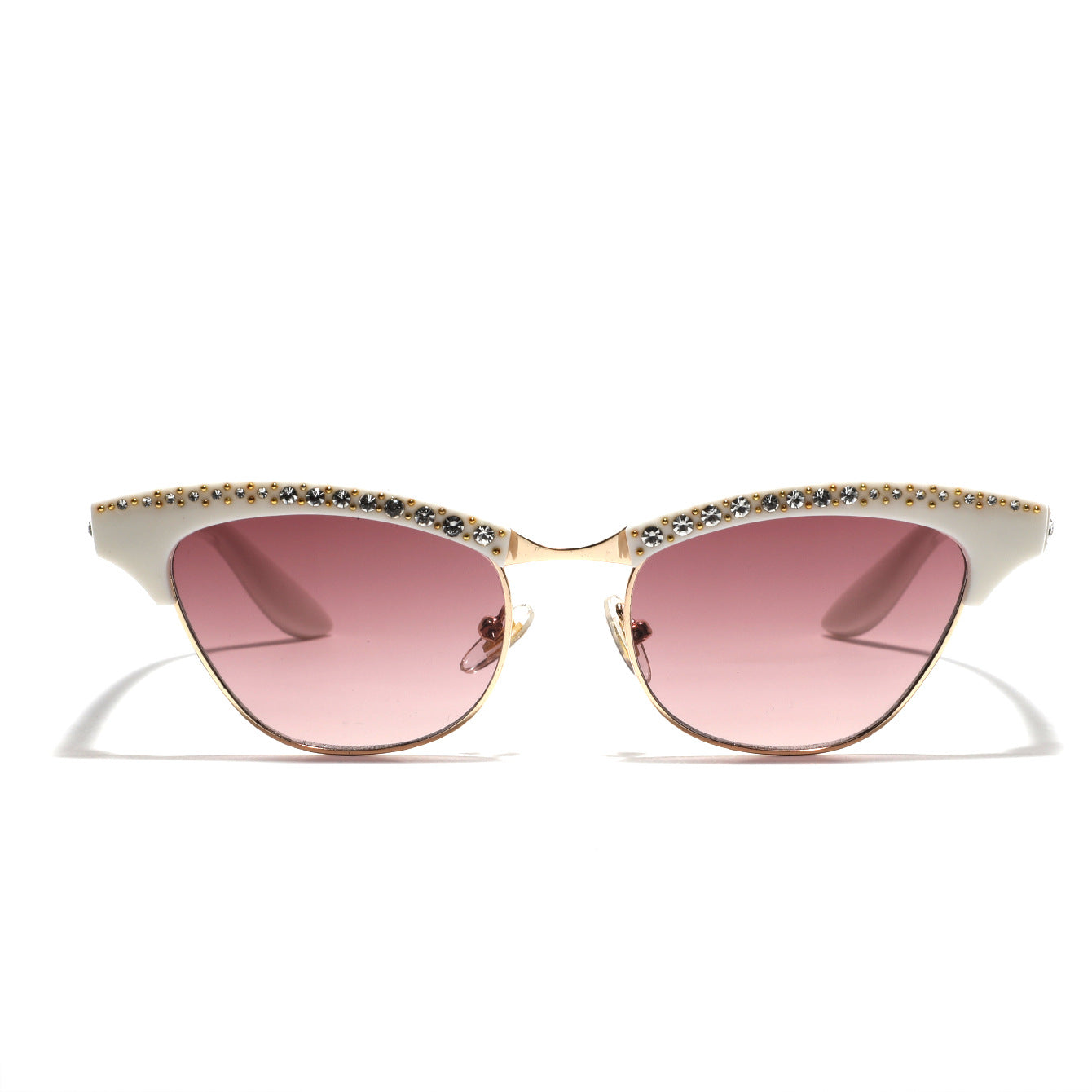 Damen Katzenaugen Brille mit eleganten Glitzerdetails Karnz